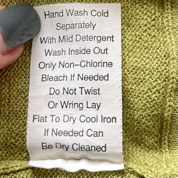 CAbi Green Knit Button Front Long Sleeve Cardigan w/Hood & Tulip Hem M (Women’s) - Picture 6 of 10